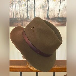NWT Country Gentleman 100% Wool Water Repellent Lite Felt Hat Size Large